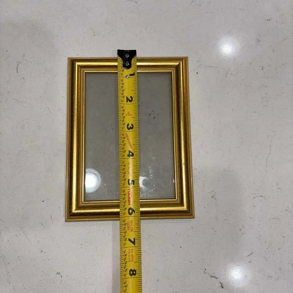 Small Decorative Gold-Tone Tabletop Picture Frame